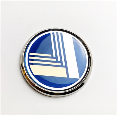 Miata vintage nose badge blue