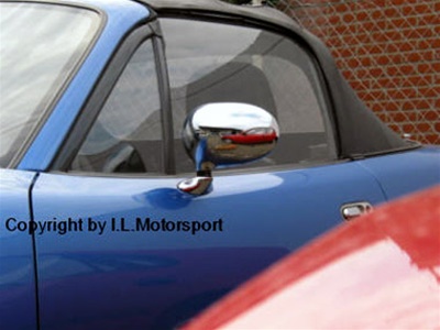 Chrome Mirror Set for 1990-1997 Mazda Miata MX-5 Manual Adjustment By I.L. Motorsport