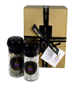 Lavender Salt & Pepper Grinder Gift Box
