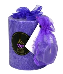 Lavender Round Candle