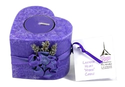 Lavender Heart Candle