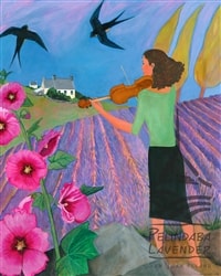 "Fiddle Over The Field" - print Johnston