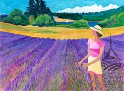 "Lavender Morning/Breeze" - card Johnston