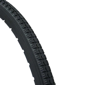 Wheelchair Parts & Accessories | 24" x 1-3/8" Black Airless Urethane Tire