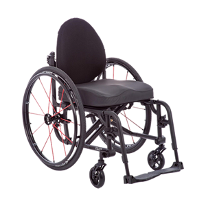 TiLite Custom Folding Wheelchairs |TiLite Aero X Series 2 Folding Wheelchair-Swing Away Front