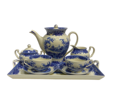 Blue Pagoda Tea Set | Gettysburg Emporium