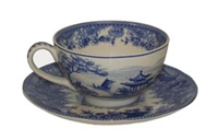 Blue Pagoda Tea Cup & Saucer | Gettysburg Emporium