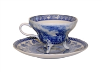 Blue Liberty Tea Cup & Saucer | Gettysburg Emporium