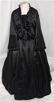 Black Striped Tea Dress | Gettysburg Emporium