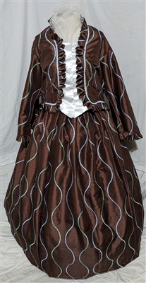 Dark Brown Tea Dress | Gettysburg Emporium