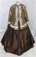 Gold and Brown Walking Dress | Gettysburg Emporium