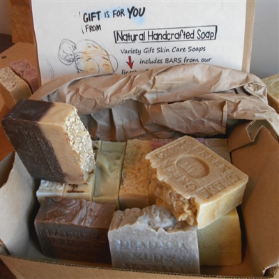 Handmade Gentlemen's All Natural Artisan   Individually Wrapped Soap Gift Set