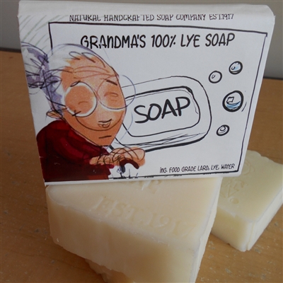 Grandma's  Natural Handcrafted Pure Lye Soap Unscented