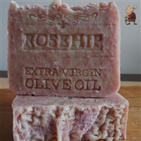 Handcrafted Soap Brazilian Rosehip Soap and Extra Virgin Olive Oil - with Mediterranean Sea Salt -Unscented Vegan