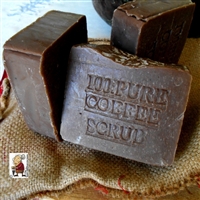 Natural Fresh Ground Coffee Brazilian Coffee Scrub Soap with Cocoa Butter