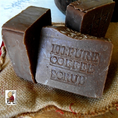 Natural Fresh Ground Coffee Brazilian Coffee Scrub Soap with Cocoa Butter