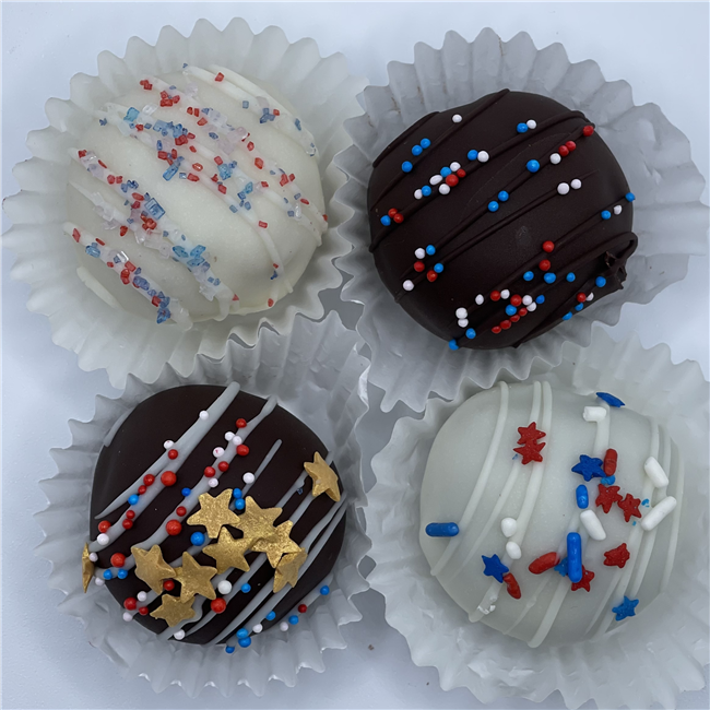 Patriotic Cake Truffles