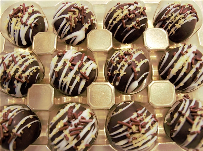 Yellow Fudge Cake Truffles