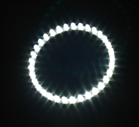 33 LED Angel Eyes Circle LED Light - Devil Eyez, (100mm)