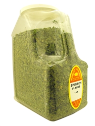 SPINACH FLAKES  1 LB. RESTAURANT SIZE JUG &#9408;