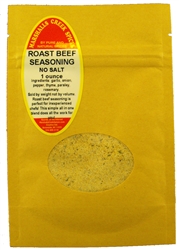 Sample, ROAST BEEF SEASONING NO SALTâ“€