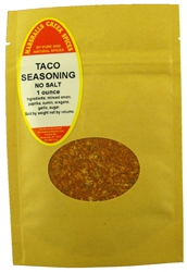 Sample, TACO SEASONING NO SALTâ“€