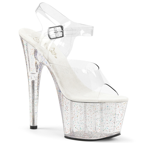 Mini Iridescent Glitters Clear Exotic  Shoe