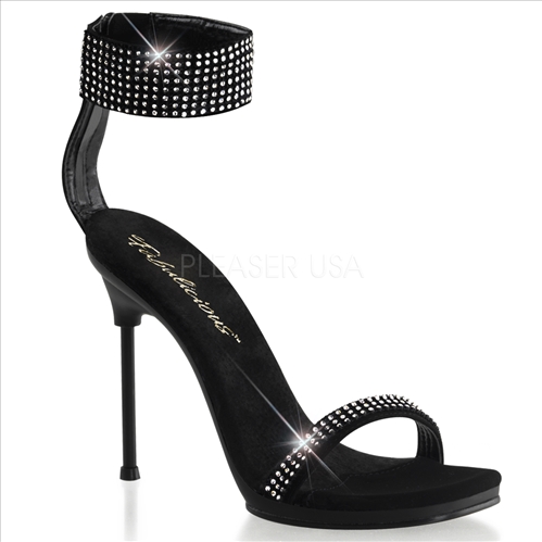 min platform black sexy shoes