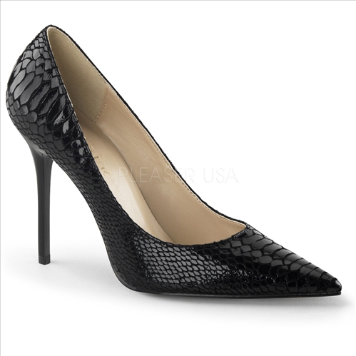 snake print leather women's shoes