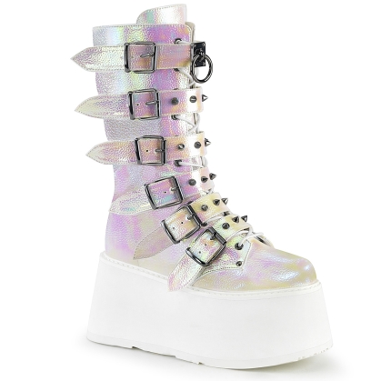 damned 225 pearl iridescent vegan leather