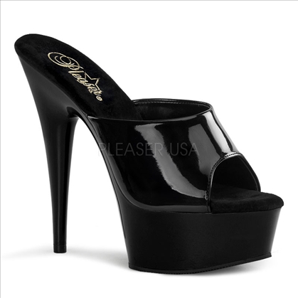 Stiletto Heel Delight Shoe Black Patent Leather