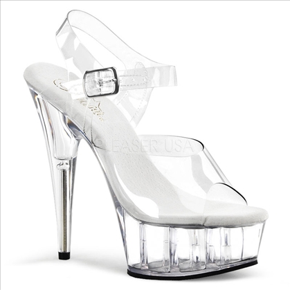 Basic Clear 6 Inch Heel Strap Exotic Dance Shoe