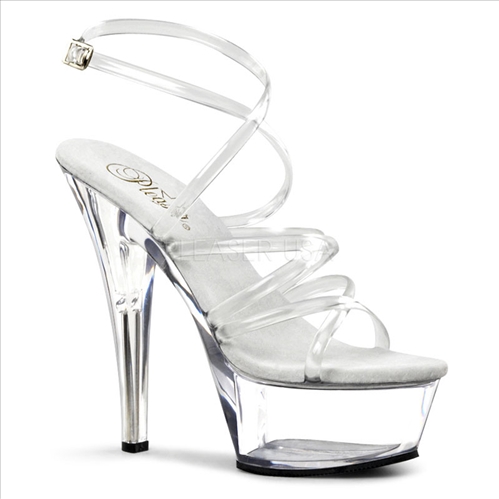 Strappy Clear Crisscross Anklestrap Lingerie Shoe