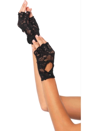 Costume Accessories Keyhole Fingerless Gloves