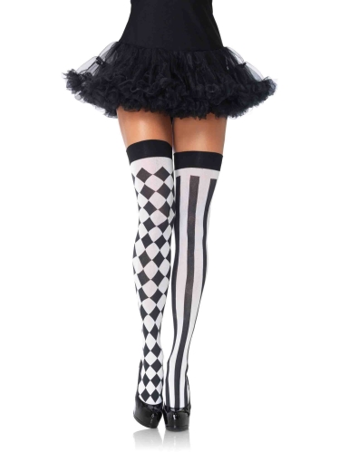 Stockings Harlequin Thigh Highs