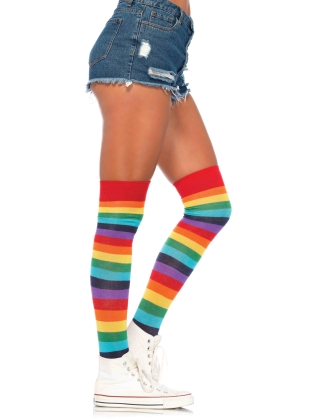 Stockings Rainbow Thigh Highs