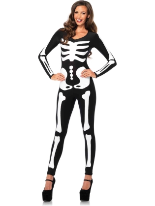 Costumes Glow in the Dark Skeleton Catsuit