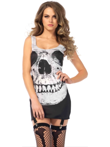 Costumes Skull Garter Halloween Dress
