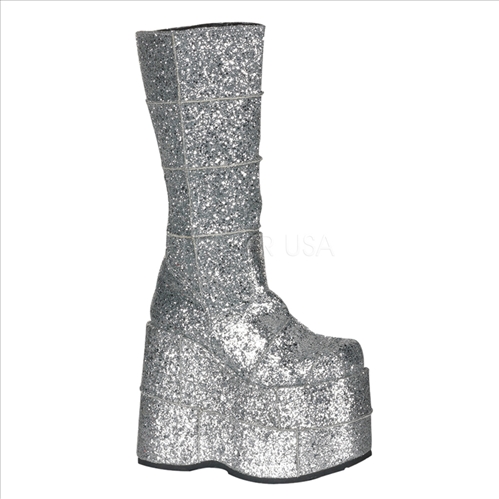 Pleaser Silver Platform Shoes