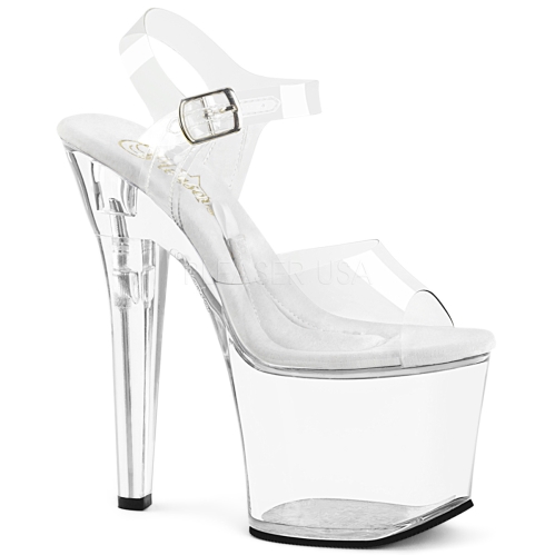 TREASURE-708RAD 7 inch Heel Clear Access Platform