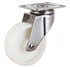 40mm 66 Lbs Light Duty Caster Wheel Swivel Plate Stainless Steel Nylon