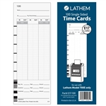 Lathem E17 Time Cards for Model 700E