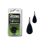 Quick ID Tear Drop Shot Weights - Non-Chip Matte Black