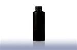 Bottles, Jars and Tubes: 4 oz 24/410 black HDPE Cylinder rounds - Sample