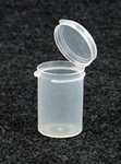 Bottles, Jars and Tubes:  121650 - 0.65 oz. 1Â¼-inch Lacons&reg; clarified natural  laboratory and medical grade polypropylene; small round hinged-lid containers.