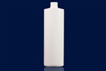 Bottles, Jars and Tubes: 16 oz 24/410 white HDPE Cylinder rounds - Sample