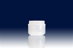 Bottles, Jars and Tubes: 2 oz 58mm clarified round base double wall jars - Sample