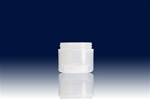 Bottles, Jars and Tubes: 2 oz 58mm clarified straight base double wall jars - Sample