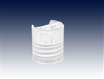 20-410 natural smooth, unlined press tops or disc tops or tilit top caps-plastic bottle dispensing closure samples - Product Code: 20-410-PT-NS-U-Sample