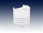 24-410 natural smooth, unlined press tops or disc tops or tilt top caps-plastic bottle dispensing closure samples - Product Code: 24-410-PT-NS-U-Sample